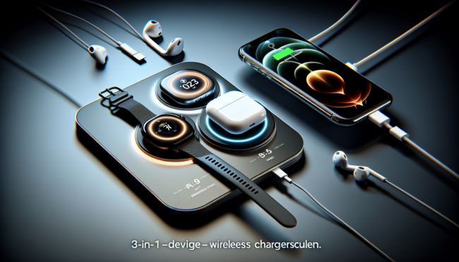 [multi-device wireless charging pad] [3-in-1 wireless charging pad] [wireless charging pad for multiple devices] [best wireless charging pad for phone watch and earbuds] [dual wireless charging pad for iphone and apple watch] [best multi-device wireless charging pad for family use]